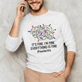 It's Fine I'm Fine Christmas Lights Teacher Xmas Men's Long Sleeve T-Shirt, novelty gifts, funny gifts It's Fine I'm Fine Christmas Lights Teacher Xmas Men's Long Sleeve T-Shirt, novelty gifts, funny gifts