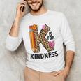 K Is For Kindness Unity Day Teacher Kids Men's Long Sleeve T-Shirt, novelty gifts, funny gifts K Is For Kindness Unity Day Teacher Kids Men's Long Sleeve T-Shirt, novelty gifts, funny gifts