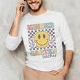 Kindergarten Teacher Team Hippie Smile Face Back To School Men's Long Sleeve T-Shirt, novelty gifts, funny gifts