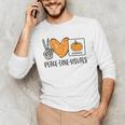 Peace Love Visuals Sped Teacher Pumpkin Skeleton Halloween Men's Long Sleeve T-Shirt, novelty gifts, funny gifts Peace Love Visuals Sped Teacher Pumpkin Skeleton Halloween Men's Long Sleeve T-Shirt, novelty gifts, funny gifts
