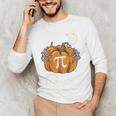 Pi Day Pumpkin Pi Math Teacher Halloween Costume Men's Long Sleeve T-Shirt, novelty gifts, funny gifts