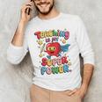 Retro Teaching Is My Superpower Apple Teacher Appreciation Men's Long Sleeve T-Shirt, novelty gifts, funny gifts Retro Teaching Is My Superpower Apple Teacher Appreciation Men's Long Sleeve T-Shirt, novelty gifts, funny gifts