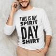 School Teacher Spirit Day Costume For Men Women Men's Long Sleeve T-Shirt, novelty gifts, funny gifts