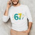 I Survived 67 Days Of School Teachers Students Meme Men's Long Sleeve T-Shirt, novelty gifts, funny gifts I Survived 67 Days Of School Teachers Students Meme Men's Long Sleeve T-Shirt, novelty gifts, funny gifts