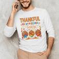 Teach Thanksgiving Teacher Thankful For My Preschool Turkeys Men's Long Sleeve T-Shirt, novelty gifts, funny gifts