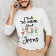 I Teach Tiny Humans About Jesus Sunday School Teacher Men's Long Sleeve T-Shirt, novelty gifts, funny gifts I Teach Tiny Humans About Jesus Sunday School Teacher Men's Long Sleeve T-Shirt, novelty gifts, funny gifts