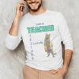 I Am A Teacher Alcoholic Cat Beer Feline Men Women Men's Long Sleeve T-Shirt, novelty gifts, funny gifts