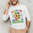 Teacher Back To School Color In Kindness Crayon Pencil Men's Long Sleeve T-Shirt, novelty gifts, funny gifts