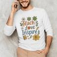 Teacher Inspire Love Men's Long Sleeve T-Shirt, novelty gifts, funny gifts