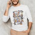Teacher Library Ghost Reading Book Halloween Cat Men's Long Sleeve T-Shirt, novelty gifts, funny gifts Teacher Library Ghost Reading Book Halloween Cat Men's Long Sleeve T-Shirt, novelty gifts, funny gifts