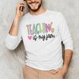 Teaching Is My Jam For Women Teacher Cute Teachers Outfit Men's Long Sleeve T-Shirt, novelty gifts, funny gifts