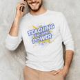 TEACHING IS MY SUPER POWER Teacher Appreciation Men's Long Sleeve T-Shirt, novelty gifts, funny gifts