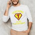 Teaching Is My Superpower Fun Elementary Teacher 1st Grade Men's Long Sleeve T-Shirt, novelty gifts, funny gifts Teaching Is My Superpower Fun Elementary Teacher 1st Grade Men's Long Sleeve T-Shirt, novelty gifts, funny gifts