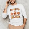 Thankful Teacher Retro Groovy Thanksgiving Fall Women Men Men's Long Sleeve T-Shirt, novelty gifts, funny gifts Thankful Teacher Retro Groovy Thanksgiving Fall Women Men Men's Long Sleeve T-Shirt, novelty gifts, funny gifts
