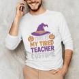 This Is My Tired Teacher Costume Halloween Premium Tri-Blend Men's Long Sleeve T-Shirt, novelty gifts, funny gifts
