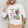 Turkey Thanksgiving Art Teacher Costume Tee For Artists Men's Long Sleeve T-Shirt, novelty gifts, funny gifts