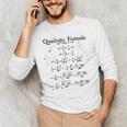 Vintage Nerdy Quadratic Formula Proof Algebra Math Teacher Men's Long Sleeve T-Shirt, novelty gifts, funny gifts