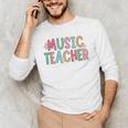 Women Music Teacher First Day Of School Elementary School Men's Long Sleeve T-Shirt, novelty gifts, funny gifts