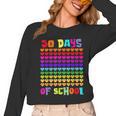 50 Days Of School Hearts Teacher Happy 50th Day Of School Women Long Sleeve T-Shirt, trending gift