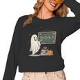 67 Teacher Halloween Ghost Six Seven Meme Math Joke Women Long Sleeve T-Shirt, trending gift 67 Teacher Halloween Ghost Six Seven Meme Math Joke Women Long Sleeve T-Shirt, trending gift