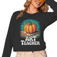 Art Teacher Pumpkin Painting Halloween Costume Women Long Sleeve T-Shirt, trending gift