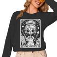 Artist Tarot Card Skeleton Painter Art Teacher Witchy Women Long Sleeve T-Shirt, trending gift
