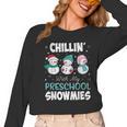 Chillin' With My Preschool Snowmies Teacher Christmas Men Women Kids Women Long Sleeve T-Shirt, trending gift Chillin' With My Preschool Snowmies Teacher Christmas Men Women Kids Women Long Sleeve T-Shirt, trending gift