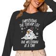Christmas Surviving Teacher Life Meltdown Xmas Women Men Women Long Sleeve T-Shirt, trending gift