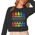 Colorful Crayon Kindergarten Team Tee For Teachers Students Men Women Kids Women Long Sleeve T-Shirt, trending gift Colorful Crayon Kindergarten Team Tee For Teachers Students Men Women Kids Women Long Sleeve T-Shirt, trending gift