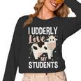 Cow Teacher Lover Women Long Sleeve T-Shirt, trending gift Cow Teacher Lover Women Long Sleeve T-Shirt, trending gift