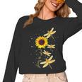 Dragonfly Sunflower Teacher Growth Mindset Choose To Shine Women Long Sleeve T-Shirt, trending gift