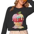 Dripping Apple Ice Cream Cone Cute Teacher Appreciation Women Long Sleeve T-Shirt, trending gift Dripping Apple Ice Cream Cone Cute Teacher Appreciation Women Long Sleeve T-Shirt, trending gift