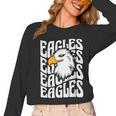 Eagles School Sports Fan Team Spirit Teacher Parent Student Women Long Sleeve T-Shirt, trending gift Eagles School Sports Fan Team Spirit Teacher Parent Student Women Long Sleeve T-Shirt, trending gift