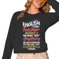 English Teacher Women Long Sleeve T-Shirt, English Teacher Gifts, trending gift