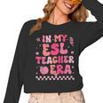 In My Esl Teacher Era Back To School ESL Teacher Groovy Women Long Sleeve T-Shirt, Esl Teacher Gifts, Groovy Teacher Gifts, trending gift In My Esl Teacher Era Back To School ESL Teacher Groovy Women Long Sleeve T-Shirt, Esl Teacher Gifts, Groovy Teacher Gifts, trending gift