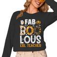 Faboolous ESL ESOL Teacher Spooky Teacher Halloween Costume For Men Women Women Long Sleeve T-Shirt, Esl Teacher Gifts, trending gift