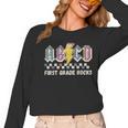 First Grade Rocks Teachers Back To School ABCD Rock Students Women Long Sleeve T-Shirt, First Grade Teacher Gifts, trending gift