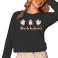 Ghost Ballet Dancer Halloween Dance Teacher Pas De Boo-Rée Women Long Sleeve T-Shirt, trending gift