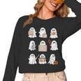 Ghost Speech Therapy Teacher Spooky Season Halloween Women Long Sleeve T-Shirt, trending gift