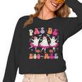 Halloween Dance Teacher Pas De Boo-Ree Ghost Ballet Dancer Women Long Sleeve T-Shirt, trending gift