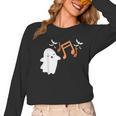 Halloween Music Note Ghost Teacher Fall Musical Instrument Women Long Sleeve T-Shirt, trending gift Halloween Music Note Ghost Teacher Fall Musical Instrument Women Long Sleeve T-Shirt, trending gift