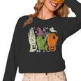 Halloween SPED Teacher Boo In ASL Boo Hands Sign Language Women Long Sleeve T-Shirt, trending gift Halloween SPED Teacher Boo In ASL Boo Hands Sign Language Women Long Sleeve T-Shirt, trending gift