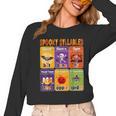Halloween Spooky Syllable Types Teacher Educational Women Long Sleeve T-Shirt, trending gift