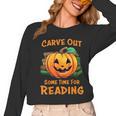 Halloween Teacher Librarian Pumpkin Reading Books Men Women Kids Women Long Sleeve T-Shirt, trending gift Halloween Teacher Librarian Pumpkin Reading Books Men Women Kids Women Long Sleeve T-Shirt, trending gift