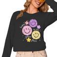 Happy To See Your Face Teacher Flower Back To School Women Long Sleeve T-Shirt, trending gift Happy To See Your Face Teacher Flower Back To School Women Long Sleeve T-Shirt, trending gift