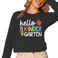 Hello Kindergarten Team Kinder Back To School Teacher Kids Women Long Sleeve T-Shirt, trending gift Hello Kindergarten Team Kinder Back To School Teacher Kids Women Long Sleeve T-Shirt, trending gift