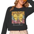 Interventionist Teacher Groovy Coquette Bow Back To School Women Long Sleeve T-Shirt, Groovy Teacher Gifts, trending gift Interventionist Teacher Groovy Coquette Bow Back To School Women Long Sleeve T-Shirt, Groovy Teacher Gifts, trending gift