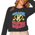 Kindergarten Super Squad Superhero Teacher Team Men Women Girls Kids Women Long Sleeve T-Shirt, Super Teacher Gifts, trending gift