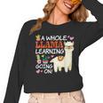 Llama Learning T Shirt Teachers Students Alpaca Lovers Women Long Sleeve T-Shirt, trending gift Llama Learning T Shirt Teachers Students Alpaca Lovers Women Long Sleeve T-Shirt, trending gift