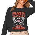 Math Teachers Love Brains Scary Halloween Men Women Women Long Sleeve T-Shirt, trending gift Math Teachers Love Brains Scary Halloween Men Women Women Long Sleeve T-Shirt, trending gift